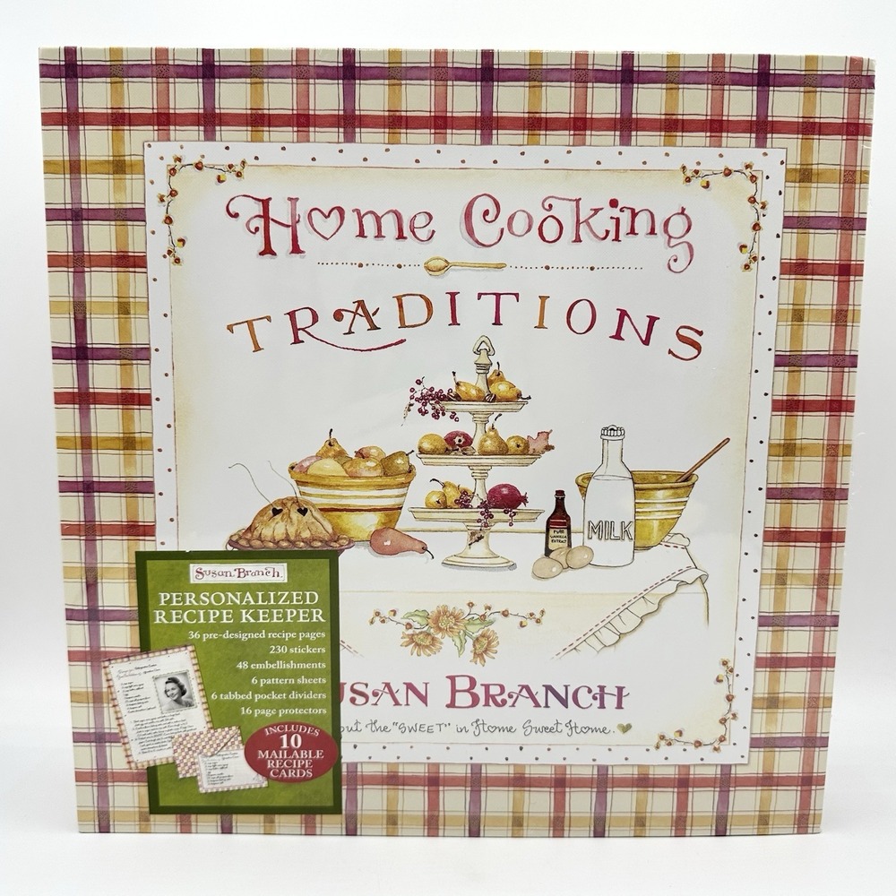 Susan Branch Recipes Binder Homemade Scrapbook Keeper Book Stickers Tabs Cards